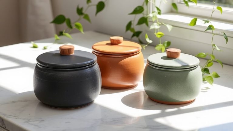 stylish ceramic pet food storage