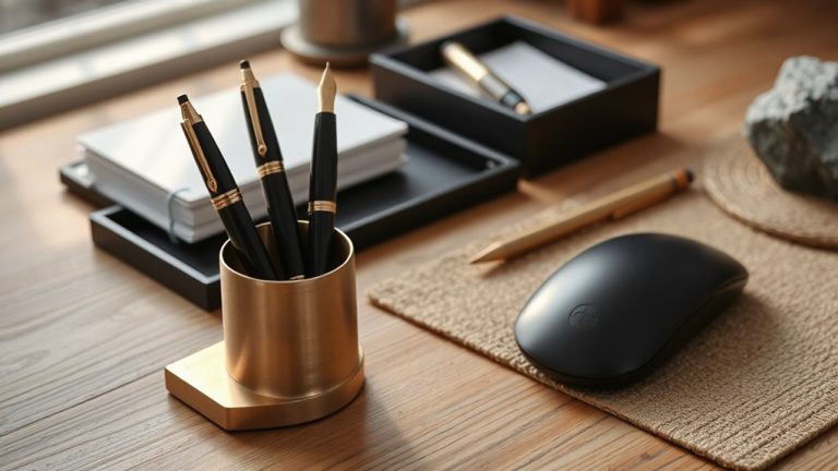stylish desk pen holders