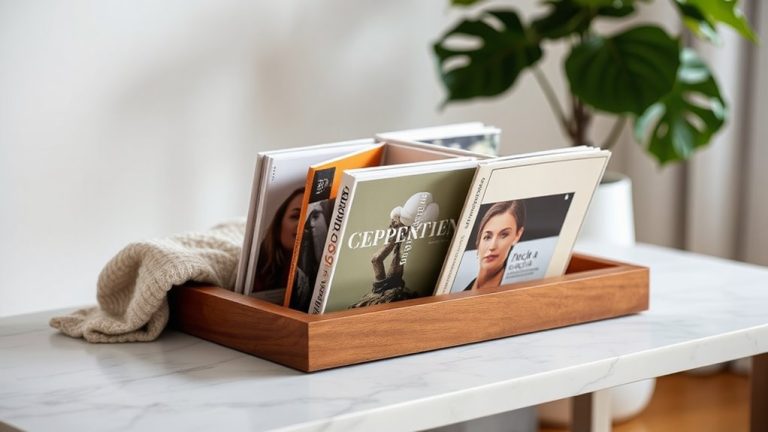 stylish magazine holders organize