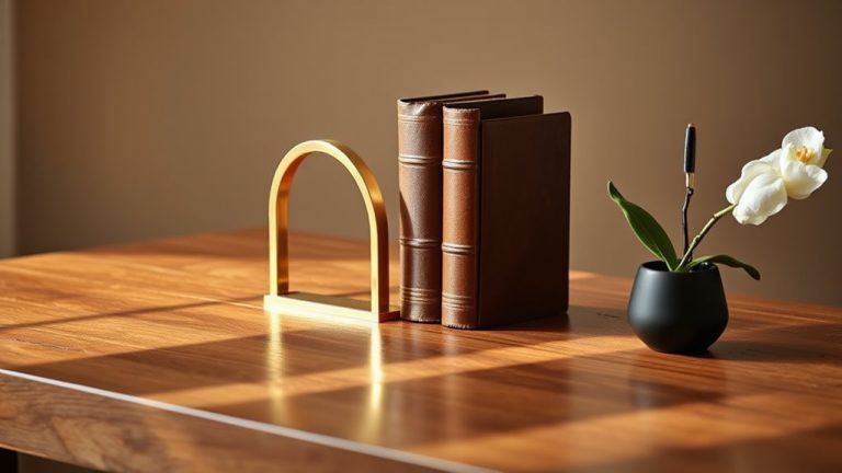 stylish organized desk bookends