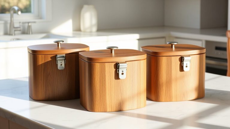 stylish wooden pet containers