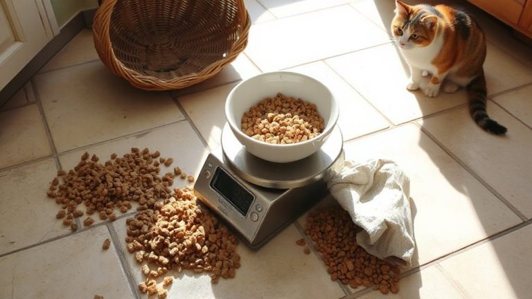 switching free fed cats to portion control