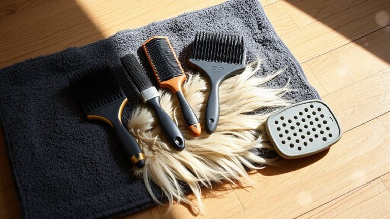 tame shedding with brushes