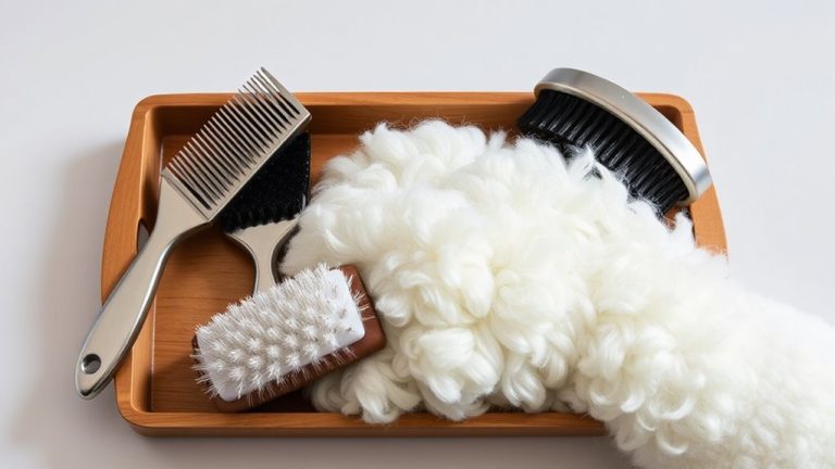 tangle free show ready poodle brushing