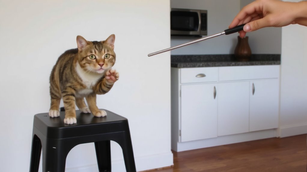 target touch with treat reinforcement