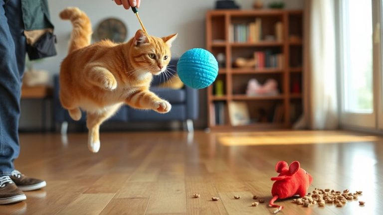 teach cat fetch rewards