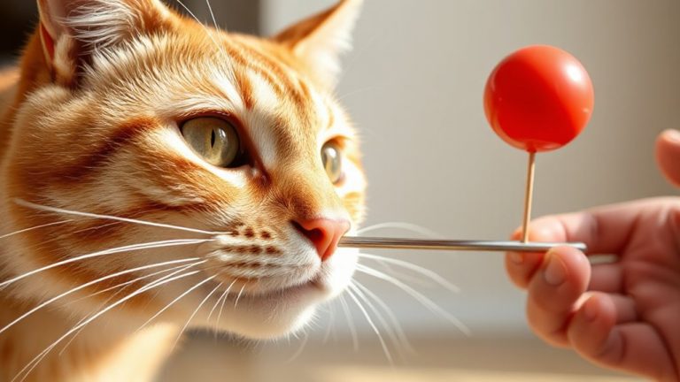 teach cats nose targeting with clicker