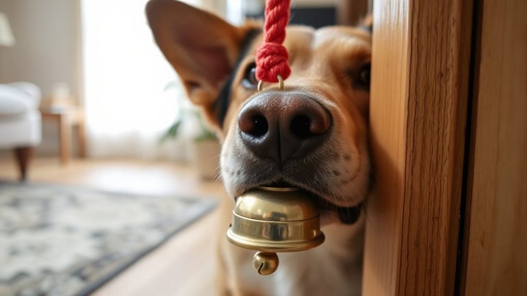 teach dog bell ringing