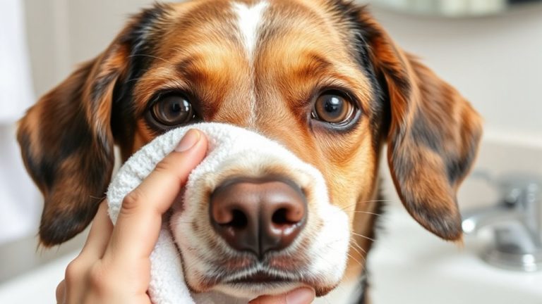 thoroughly dry pet face