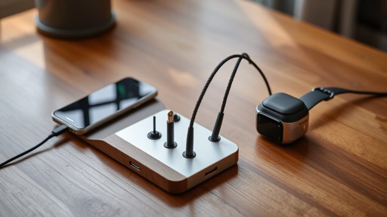 tidy powered desk charging