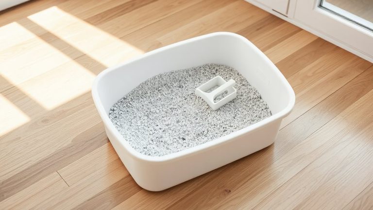 trackless cat litter stays put