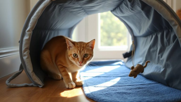 train cat step through tunnel