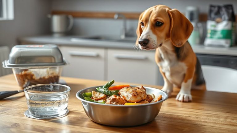 transitioning to low fat dog diet