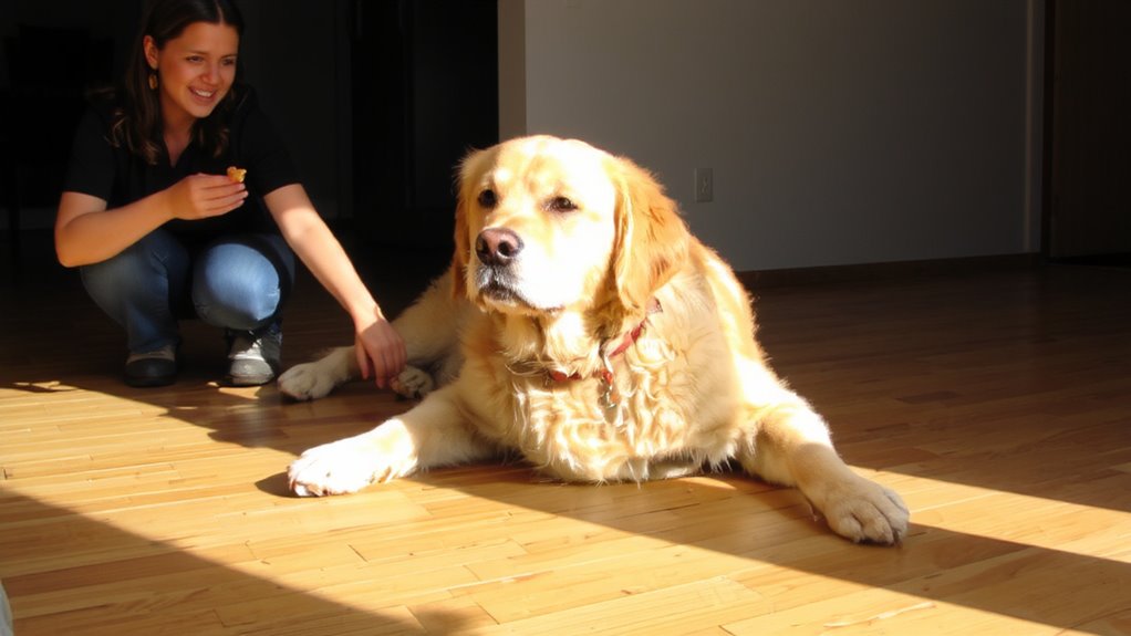 treat calm behavior immediately