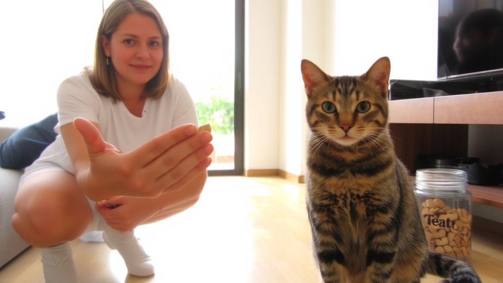treats reinforce hand signals