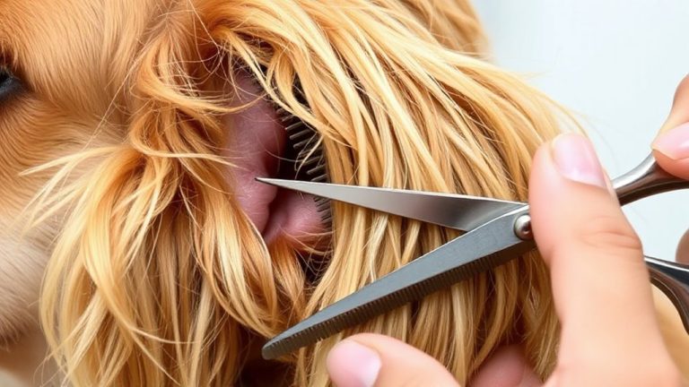 trim and brush carefully