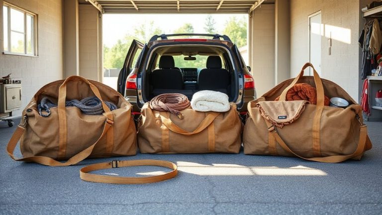 vehicle go bags with pet essentials