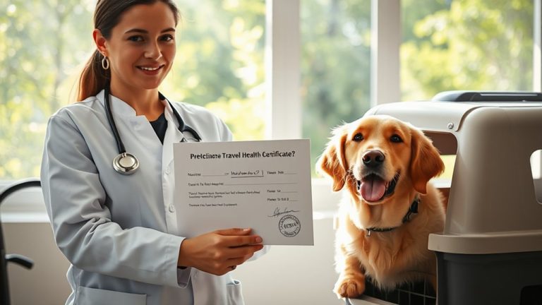 vet recommended pet travel certificates