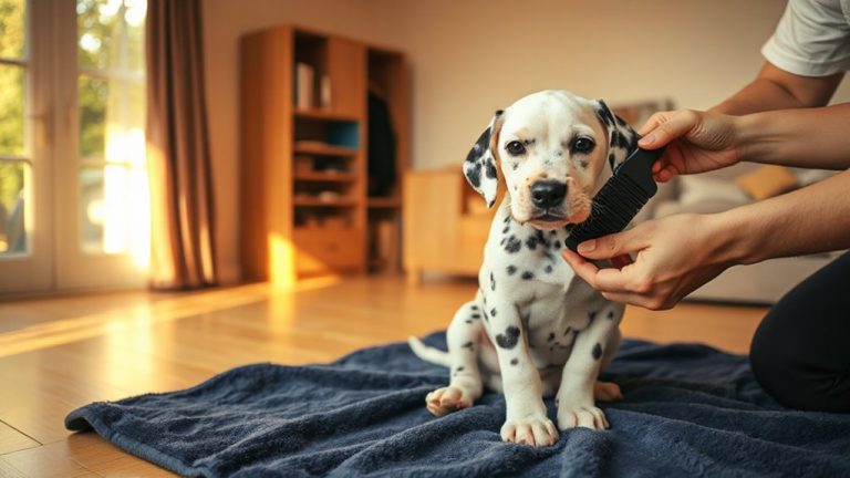 vibration only grooming for deaf puppies