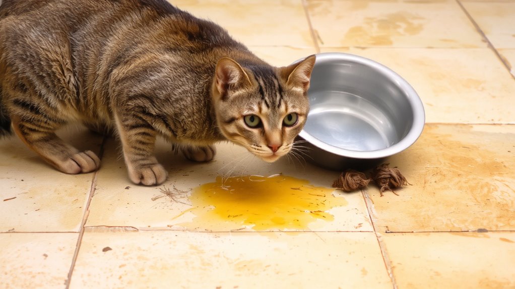 vomiting beyond hairballs concern