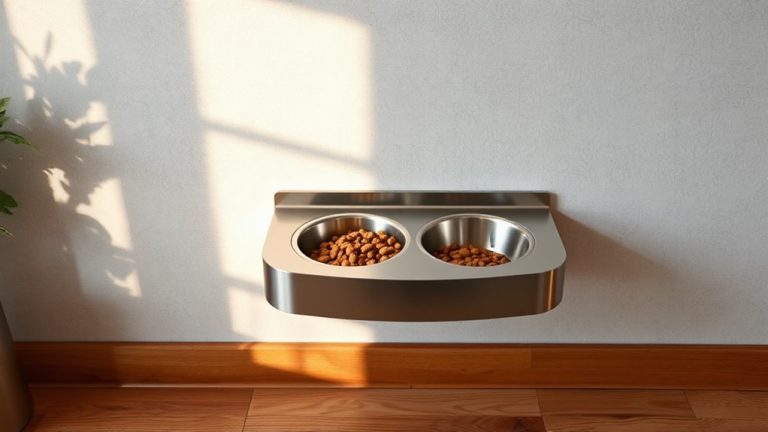 wall mounted pet feeders tidy