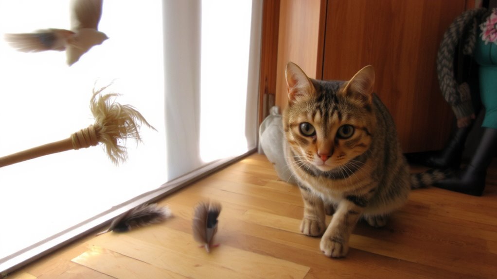 wand toys simulate prey dynamics