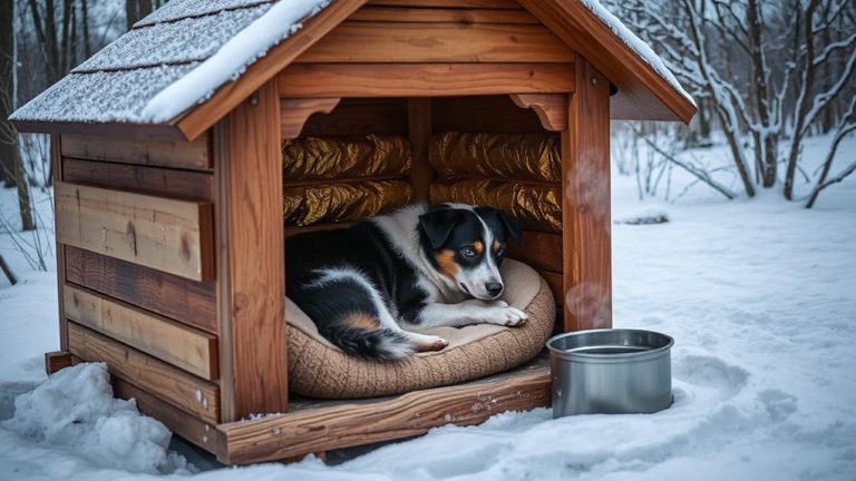 warm insulated dog house