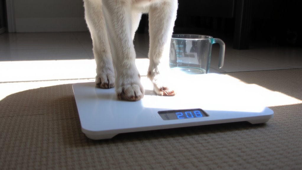 weekly weighing for accurate tracking