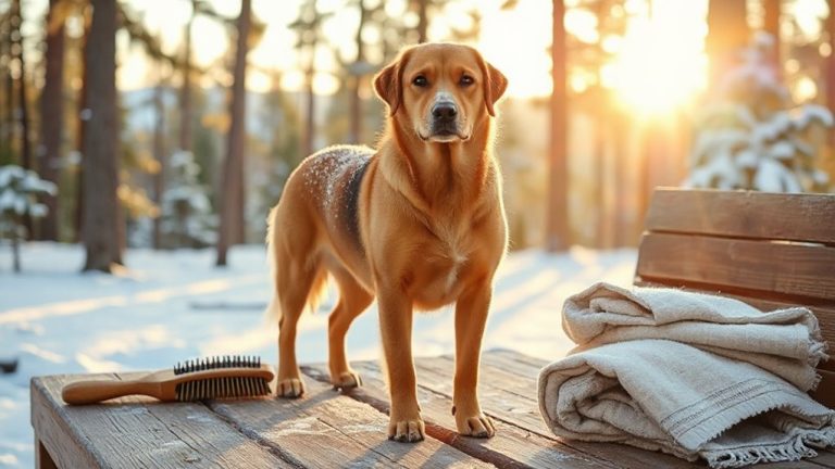winter pet coat care