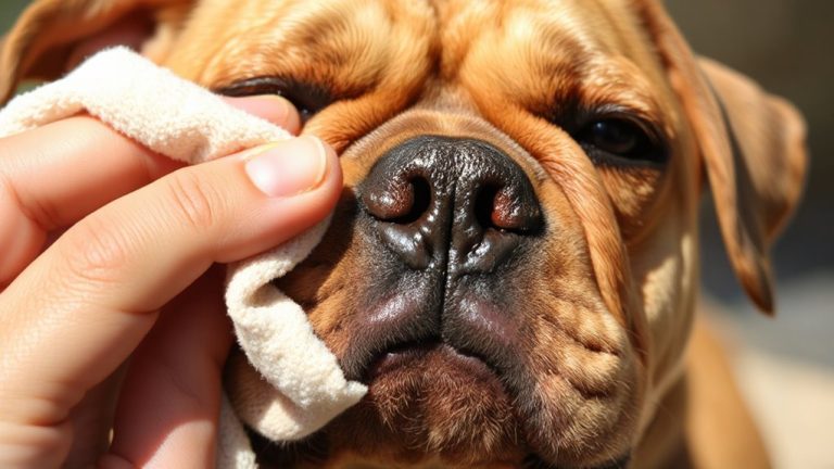 wipe facial folds daily